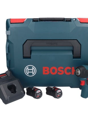 Bosch GDS 12V-115 Professional Akku Drehschlagschrauber 12 V 115 Nm 3/8" Brushless + 2x Akku 2,0 Ah + Ladegerät + L-Boxx - Toolbrothers