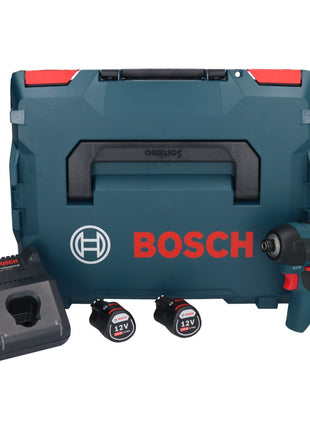 Bosch GDR 12V-110 Professional Akku Drehschlagschrauber 12 V 110 Nm 1/4" Brushless + 2x Akku 2,0 Ah + Ladegerät + L-Boxx - Toolbrothers