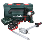 Metabo BS 18 LTX BL Q I Akku Bohrschrauber 18 V 130 Nm Brushless ( 602359770 ) + 2x Akku 5,5 Ah + Ladegerät + PowerX3 Drehmomentvorsatz + metaBOX