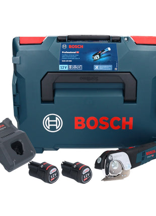 Bosch GUS 12V-300 Professional Akku Universalschere 12 V ( 06019B2904 ) + 2x Akku 2,0 Ah + Ladegerät + L-Boxx