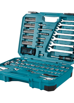 Makita Werkzeug Set 3/8" 1/4" 120 tlg. ( E-06616 ) Schraubendreher / Ratsche / Schraubenschlüssel / Bits + Koffer - Toolbrothers