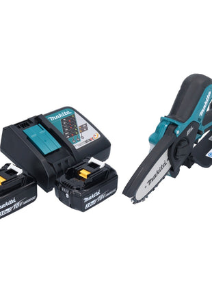 Scie d'élagage sans fil Makita DUC 101 RF 18 V 10 cm sans balai + 2x batteries 3,0 Ah + chargeur