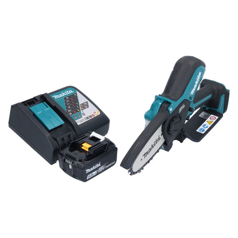 Makita DUC 101 RT1 akumulatorowa pilarka do przycinania 18 V 10 cm bezszczotkowa + 1x akumulator 5,0 Ah + ładowarka