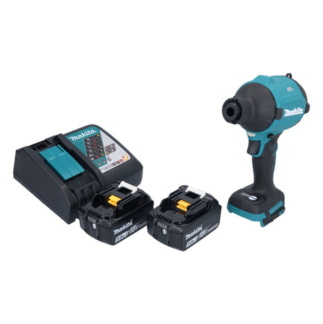 Makita DAS 180 RT Akku Gebläse 18 V Brushless + 2x Akku 5,0 Ah + Ladegerät - Toolbrothers