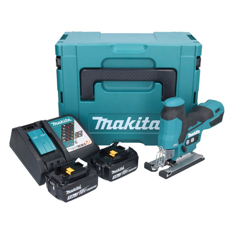 Makita DJV 185 RFJ Akku Pendelhubstichsäge 18 V Brushless + 2x Akku 3,0 Ah + Ladegerät + Makpac - Toolbrothers