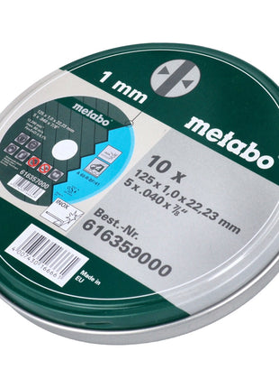 Metabo TF41 Trennscheibe Inox SP 125 x 1,0 x 22,23 mm 40 Stk. ( 4x 616359000 ) - Toolbrothers