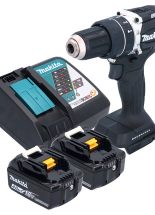 Makita DHP 484 RMB Akku Schlagbohrschrauber 18 V 54 Nm Brushless Schwarz + 2x Akku 4,0 Ah + Ladegerät - Toolbrothers