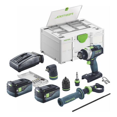 Festool TPC 18/4 I-Basic-Set Akku Schlagbohrschrauber 18 V 75 Nm Brushless + 2x Akku 5,0 Ah + Ladegerät + Systainer - Toolbrothers