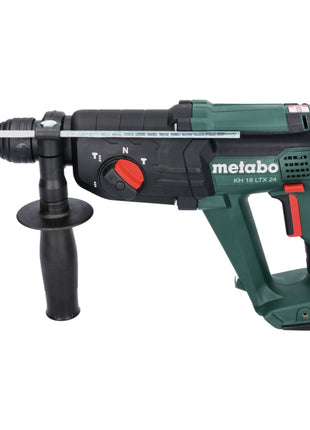 Metabo KH 18 LTX 24 Akku Kombihammer 18 V 2,1 J SDS plus + 2x Akku 4,0 Ah + Ladegerät + 10 tlg. Bohrer und Meißel Set + metaBOX - Toolbrothers