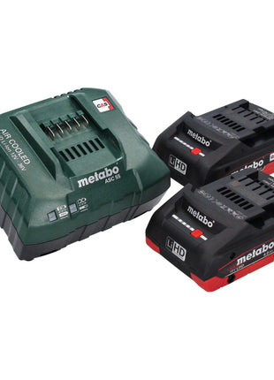 Metabo KH 18 LTX 24 Akku Kombihammer 18 V 2,1 J SDS plus + 2x Akku 4,0 Ah + Ladegerät + 10 tlg. Bohrer und Meißel Set + metaBOX - Toolbrothers