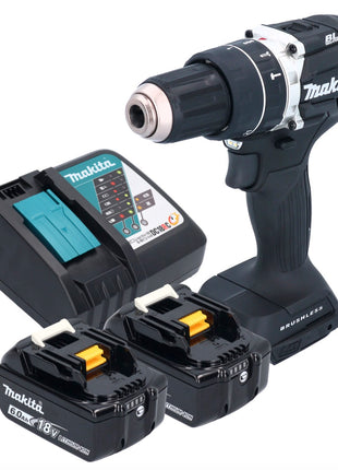 Makita DHP 484 RGB Akku Schlagbohrschrauber 18 V 54 Nm Brushless Schwarz + 2x Akku 6,0 Ah + Ladegerät - Toolbrothers