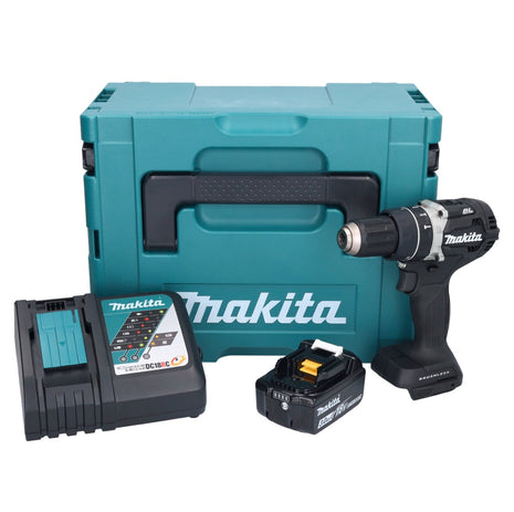 Makita DHP 484 RF1JB Akku Schlagbohrschrauber 18 V 54 Nm Brushless Schwarz + 1x Akku 3,0 Ah + Ladegerät + Makpac - Toolbrothers