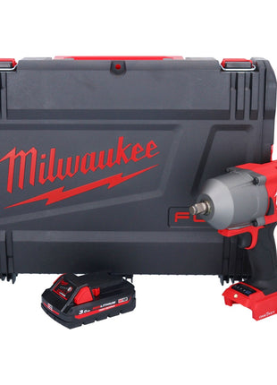 Clé à chocs sans fil Milwaukee M18 ONEFHIWF12-301X 18 V 1356 Nm 1/2" brushless + 1x batterie 3,0 Ah + boîtier HD - sans chargeur