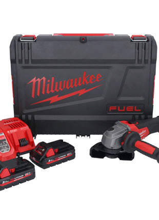 Milwaukee M18 FSAG115X-302X Akku Winkelschleifer 18 V 115 mm Brushless + 2x Akku 3,0 Ah + Ladegerät + HD Box - Toolbrothers