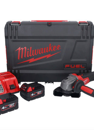 Milwaukee M18 FSAG115X-402X Akku Winkelschleifer 18 V 115 mm Brushless + 2x Akku 4,0 Ah + Ladegerät + HD Box