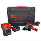 Milwaukee M18 FSAG115X-402X Akku Winkelschleifer 18 V 115 mm Brushless + 2x Akku 4,0 Ah + Ladegerät + HD Box