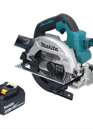 Makita DHS 661 M1 Akku Handkreissäge 18 V 165 mm Brushless + 1x Akku 4,0 Ah - ohne Ladegerät - Toolbrothers