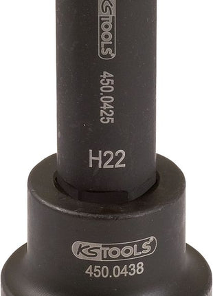 KS TOOLS 1" Kraft-Bit-Stecknuss Innensechskant, lang, 30 mm ( 450.0496 )