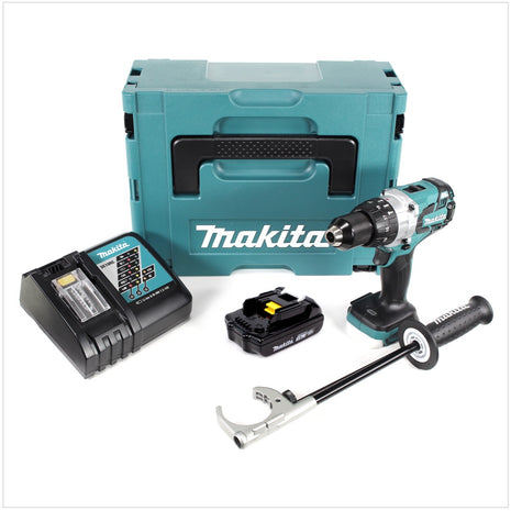 Makita DHP 481 Y1J-D 18 V Akku Schlagbohrschrauber Brushless 115 Nm im Makpac mit 1x 1,5Ah Li-Ion Akku und Ladegerät - Toolbrothers