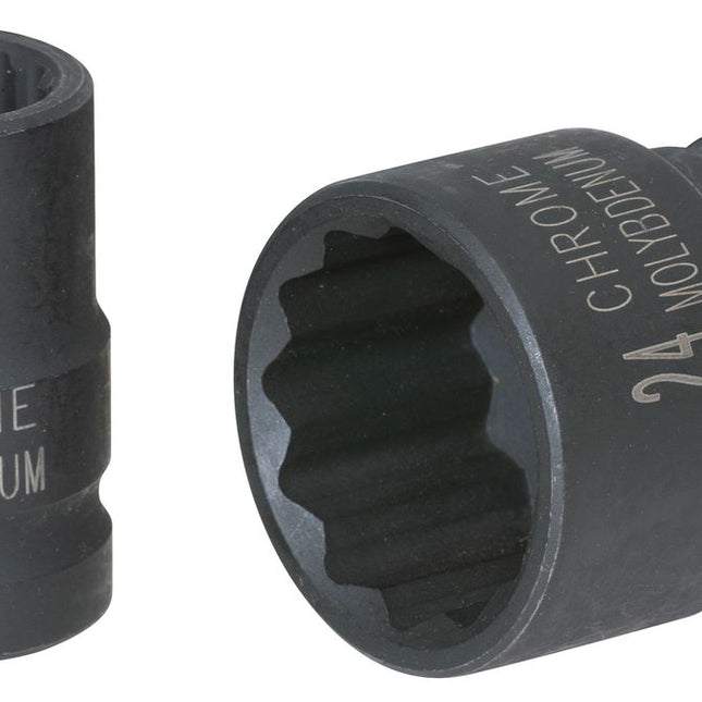 KS TOOLS 1/2" 12-kant-Kraft-Stecknuss, kurz, 18mm ( 515.0918 ) - Toolbrothers