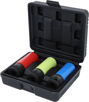 KS TOOLS 1/2" Alu-Felgen Kraft-Stecknuss-Satz robust, 3-tlg ( 515.1070 )