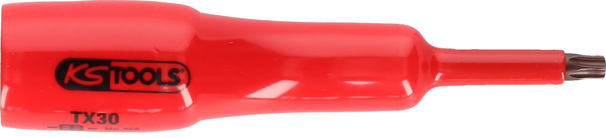KS TOOLS 1/2" Bit-Stecknuss mit Schutzisolierung für Torx-Schrauben, T45, lang ( 117.2449 )