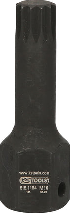 KS TOOLS 1/2" DUODRIVE Spezial-Kraft-Bit-Stecknuss XZN, M16,78mm lang ( 515.1164 ) - Toolbrothers