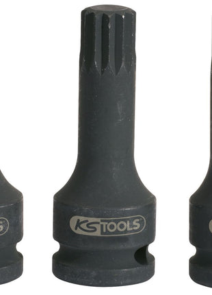 KS TOOLS 1/2" Kraft-Bit-Stecknuss XZN,lang,M16 ( 515.1174 ) - Toolbrothers