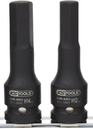 KS TOOLS 1/2" Kraft-Bit-Stecknuss-Satz, lang, 6-tlg ( 515.1104 ) - Toolbrothers