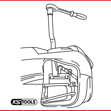 KS TOOLS 1/2" Schlüssel für VAG Kraftstoffpumpen, Ø100mm ( 150.3179 ) - Toolbrothers