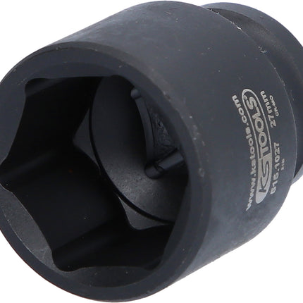 KS TOOLS 1/2" Sechskant-Kraft-Stecknuss, kurz, 27mm ( 515.1027 ) - Toolbrothers