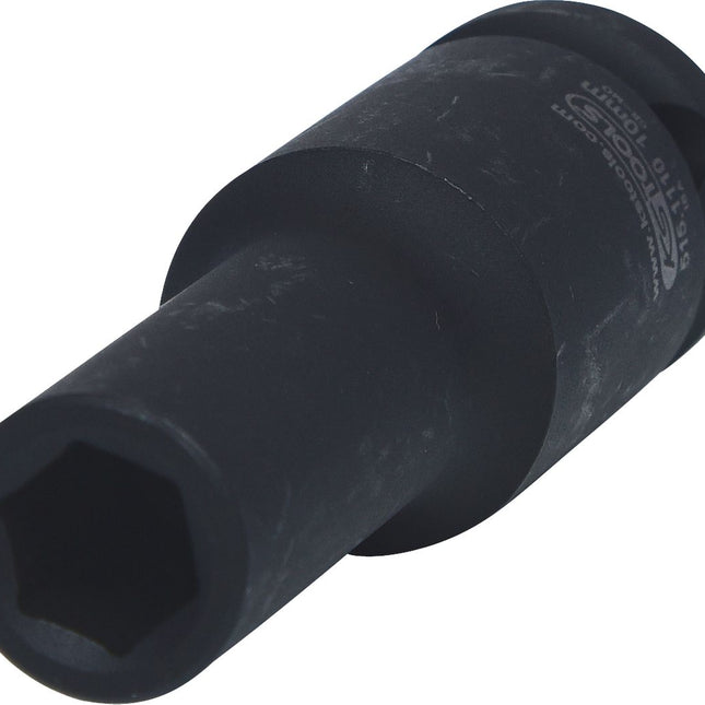 KS TOOLS 1/2" Sechskant-Kraft-Stecknuss, lang, 10mm ( 515.1110 ) - Toolbrothers
