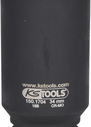 KS TOOLS 1/2" Spezial-Gelenkwellen-Kraft-Stecknuss, 34mm ( 150.1704 ) - Toolbrothers