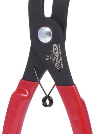 KS TOOLS Trim-Clip-Zange, Zangenende 35°, 190mm ( 115.1087 ) - Toolbrothers