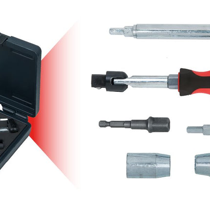 KS TOOLS WC Sanitär-Kombi-Kit, 6-tlg ( 116.2080 )