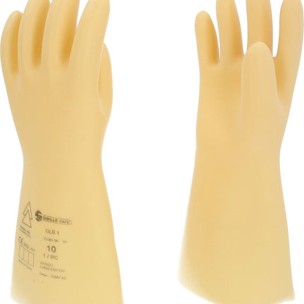 KS TOOLS Elektriker-Schutzhandschuh mit Schutzisolierung, Größe 10, Klasse 1, weiß ( 117.0054 ) - Toolbrothers