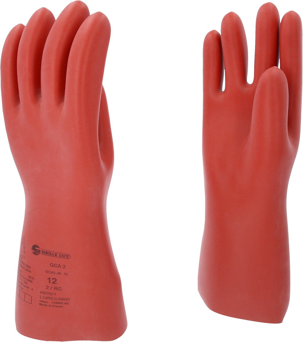 KS TOOLS Elektriker-Schutzhandschuh mit mechanischen und thermischen Schutz, Größe 12, Klasse 2, rot ( 117.0095 )