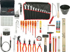 KS TOOLS Premium Elektriker-Werkzeugkoffer, Nylontasche, 132-tlg ( 117.0190 )