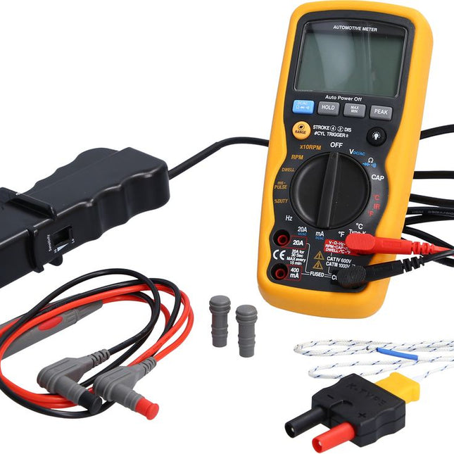 KS TOOLS Digital Multimeter inkl. Prüfspitzen mit integriertem Schlagschutz ( 117.0217 ) - Toolbrothers