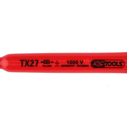 KS TOOLS T-Griff-Torx-Stiftschlüssel mit Schutzisolierung, T30, 160 mm ( 117.2417 )
