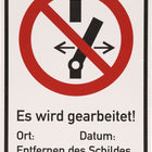 KS TOOLS Warnschild Geerdet ( 117.2482 )