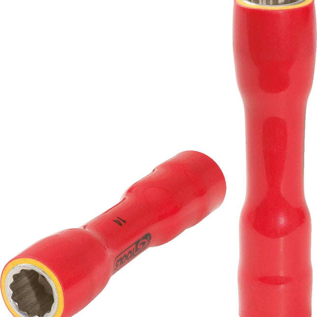 KS TOOLS 3/8" Stecknuss mit Schutzisolierung, XL, 14mm ( 117.3857 ) - Toolbrothers