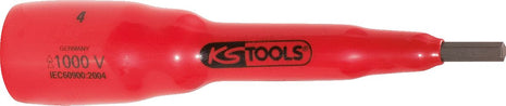 KS TOOLS 3/8" Bit-Stecknuss mit Schutzisolierung für Innensechskant-Schrauben, 5mm, 82mm lang ( 117.3862 ) - Toolbrothers