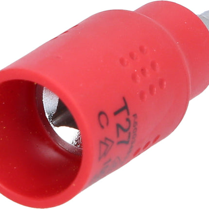 KS TOOLS 3/8" Isolierte Bit-Stecknuss Torx, T27, 60mm ( 118.3814 ) - Toolbrothers
