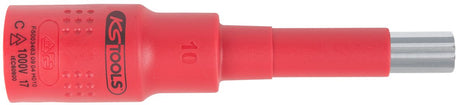 KS TOOLS 3/8" Isolierte Bit-Stecknuss Vielzahn, M8, isoliert ( 118.3893 ) - Toolbrothers