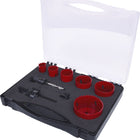 KS TOOLS Elektriker-Lochsägen-Satz, 8-tlg ( 129.5570 ) - Toolbrothers