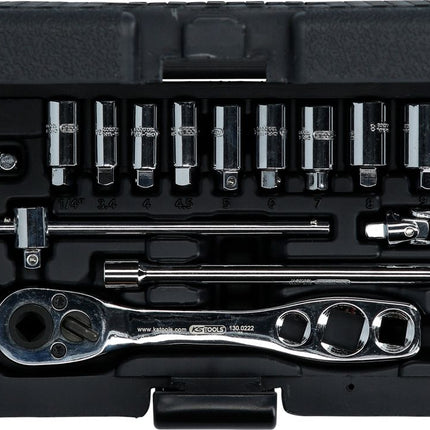 KS TOOLS Kälte-Klima-Steckschlüssel-Satz, 19-tlg ( 130.0300 ) - Toolbrothers