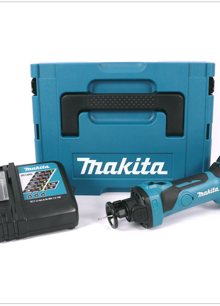 Makita DCO 180 RY1J 18 V Akku Rotationsschneider im MAKPAC inkl. BL 1815 N Akku + DC18RC Ladegerät - Toolbrothers