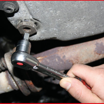 KS TOOLS 3/8" Öldienst-Bit-Stecknuss für Innenvierkant-Schrauben mit Magnet, 11 mm ( 150.1433 ) - Toolbrothers