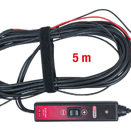 KS TOOLS Funktionsprüflampe 6-24V DC mit 5 Meter Kabel ( 150.1670 ) - Toolbrothers